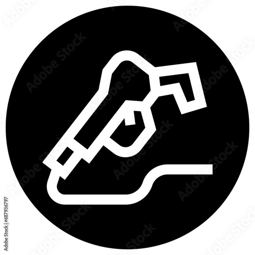 Fuel Nozzle Vector Icon Design Illustration