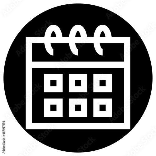 Calendar Schedule Vector Icon Design Illustration