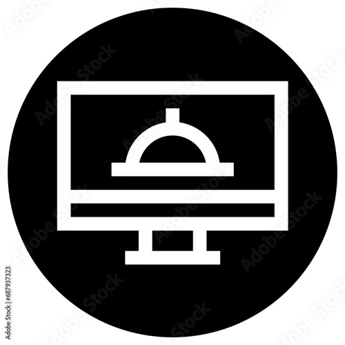 Online Food Order Vector Icon Design Illustration