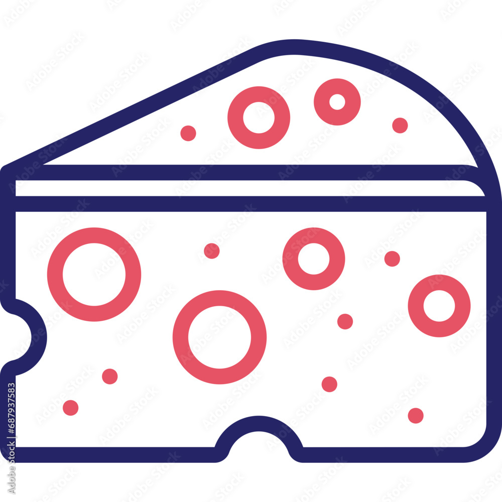 Obraz premium Cheese Icon