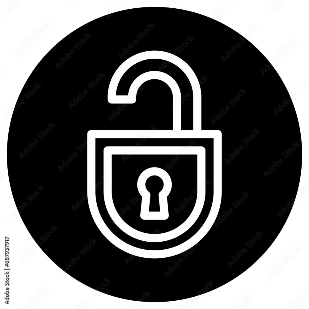 Unlock Vector Icon Design Illustration Unlock Vector Icon Design Illustration