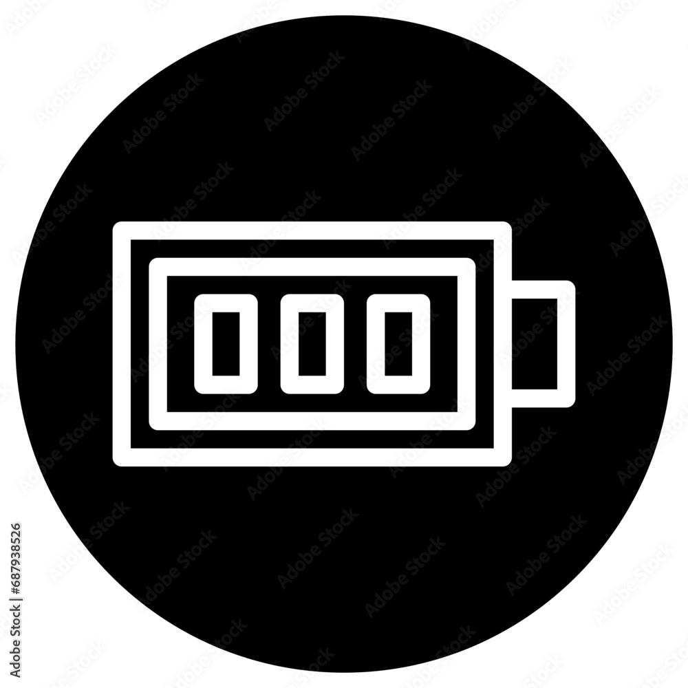 Full Battery Vector Icon Design Illustration Full Battery Vector Icon Design Illustration