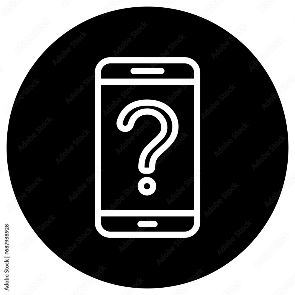 Online Question Vector Icon Design Illustration Online Question Vector Icon Design Illustration