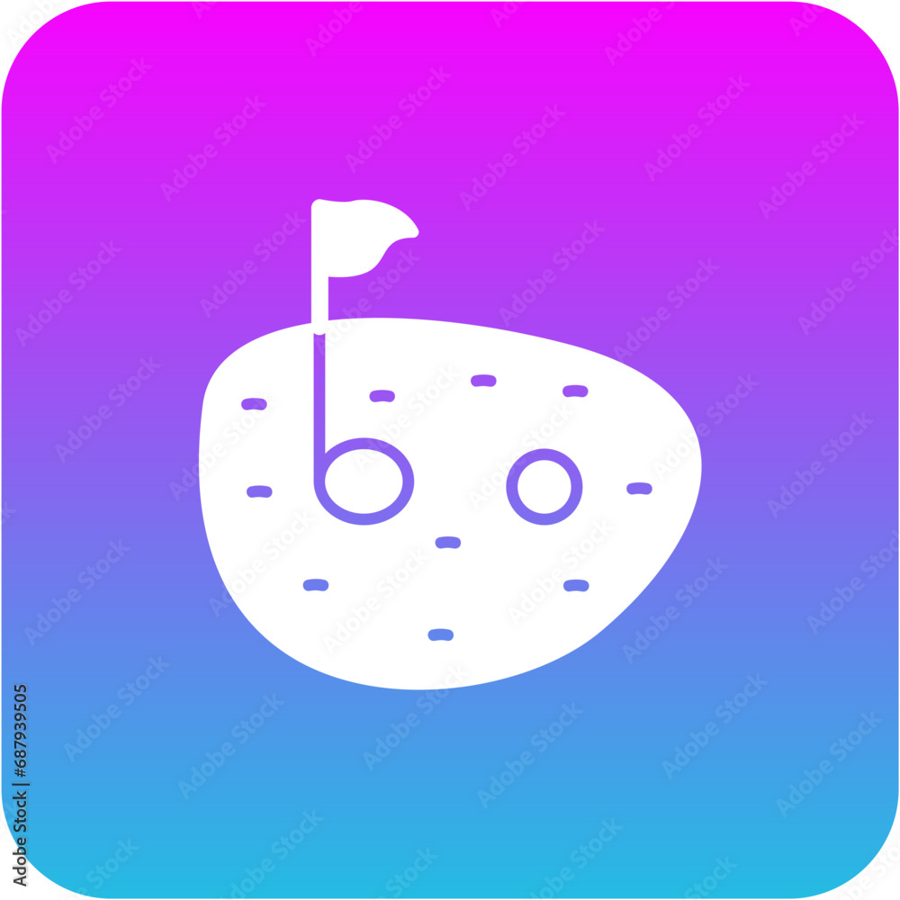 Obraz premium Golf Ground Icon