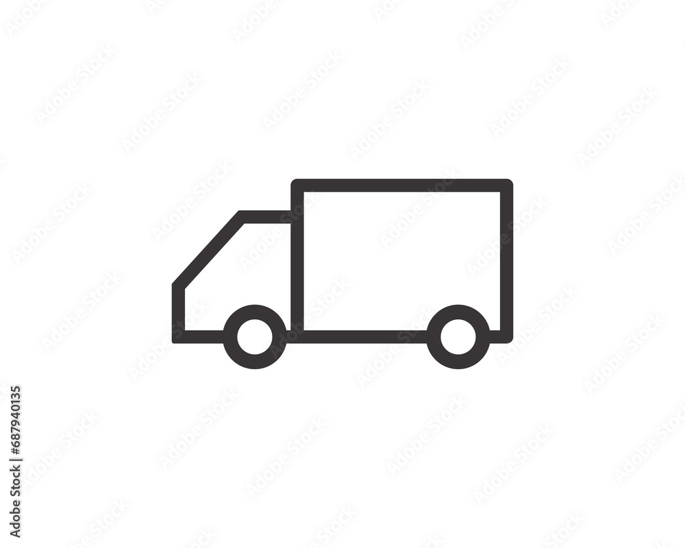 Truck cargo icon vector symbol design illustration Truck cargo icon vector symbol design illustration