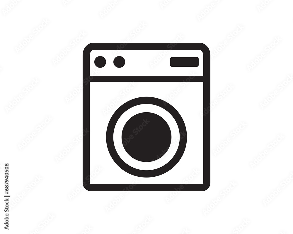 Washing machine icon vector design Washing machine icon vector design