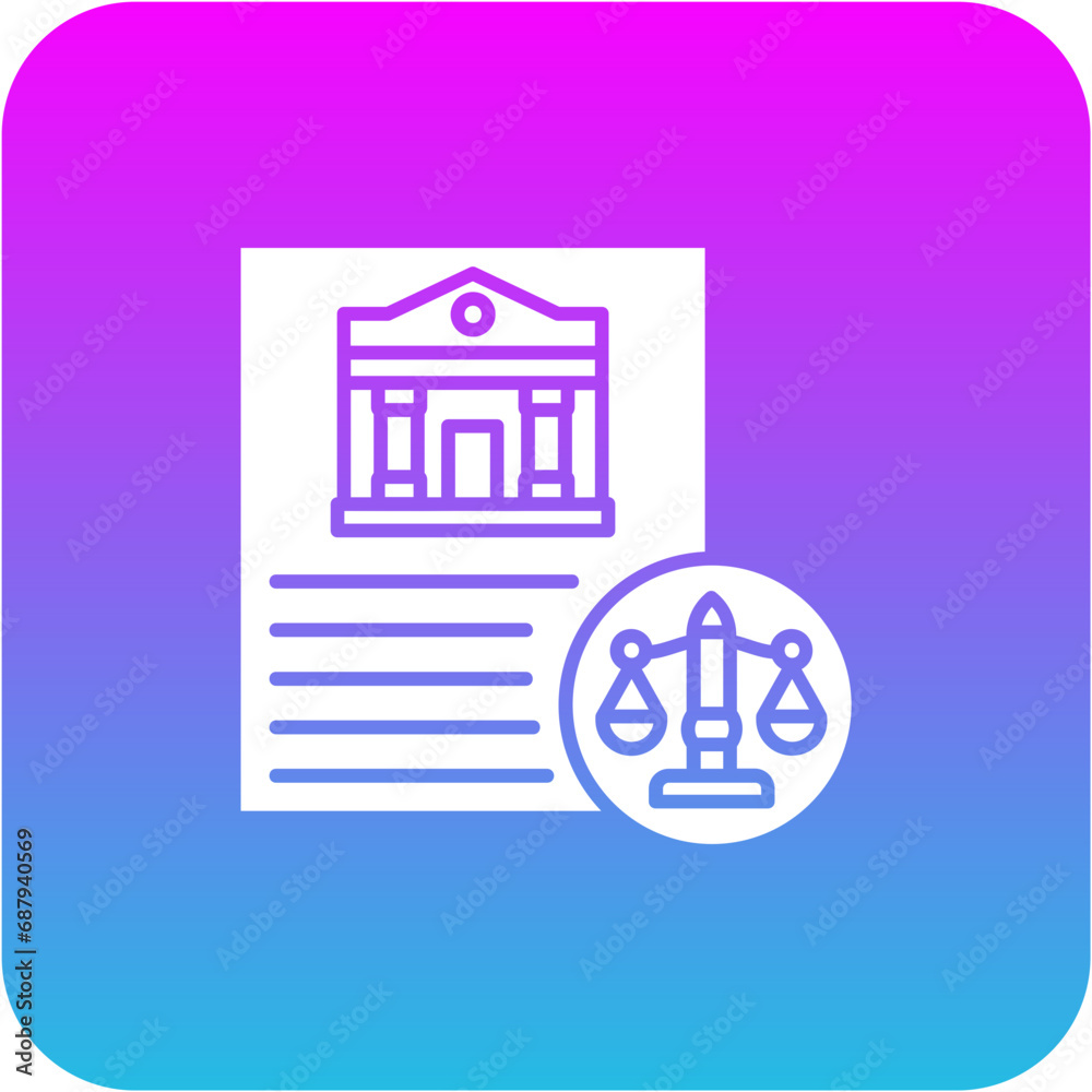 Fototapeta premium Legislation Icon