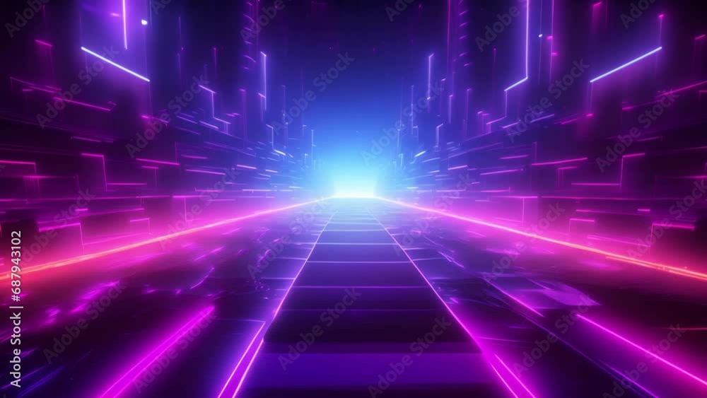 ネオンカラー背景モーション,Generative AI 
