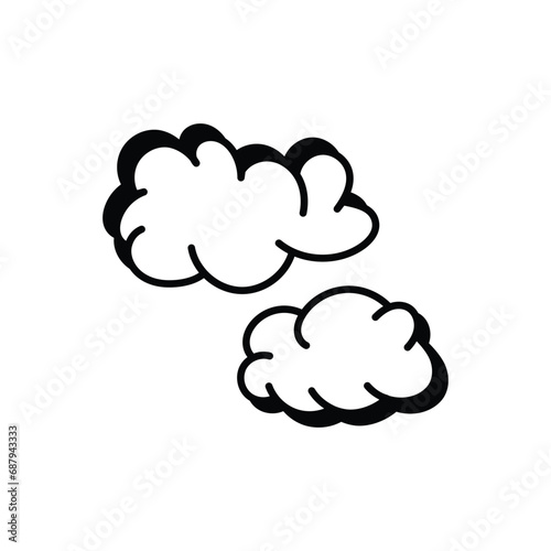 Fototapeta Naklejka Na Ścianę i Meble -  Cloud icon vector stock illustration