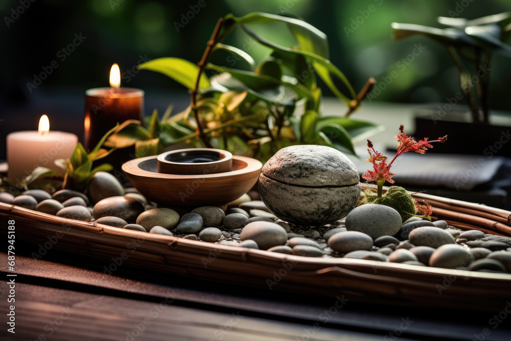 Serene Zen Garden with Tranquil Elements Serene Zen Garden with Tranquil Elements