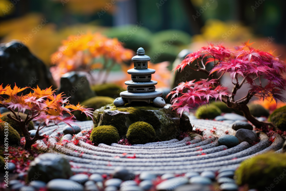 Serene Zen Garden with Tranquil Elements Serene Zen Garden with Tranquil Elements