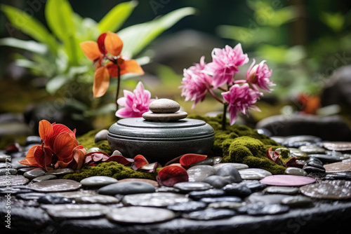 Serene Zen Garden with Tranquil Elements