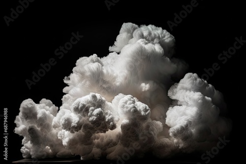 Cotton Skies Whimsical Clouds Resembling Clumps of White Cotton in a Striking Display © Irfanan