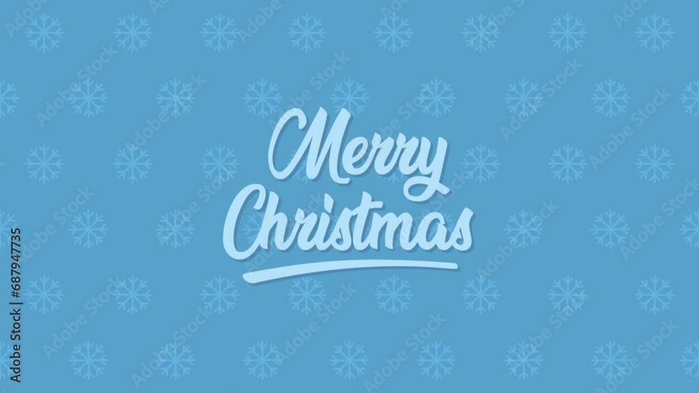 Merry Christmas composition with falling snowflakes Merry Christmas composition with falling snowflakes