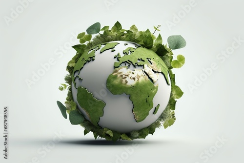eco city concept, green energy