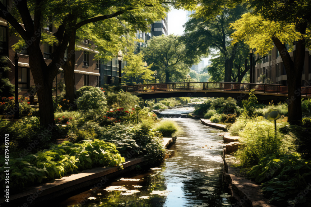 Urban Oasis: A Tranquil Green Space Amidst the City