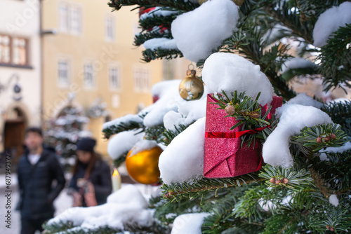 Weihnachtliches Rothenburg ob der Tauber im Advent photo