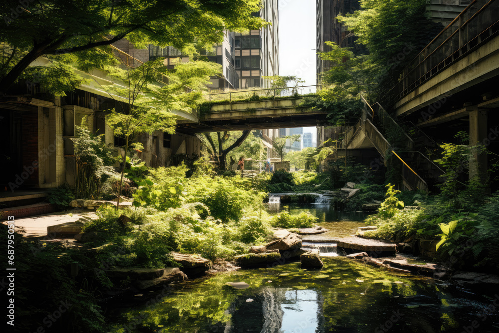 Urban Oasis: A Tranquil Green Space Amidst the City Urban Oasis: A Tranquil Green Space Amidst the City