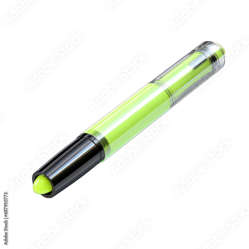 Highlighter Isolated on Transparent or White Background  PNG