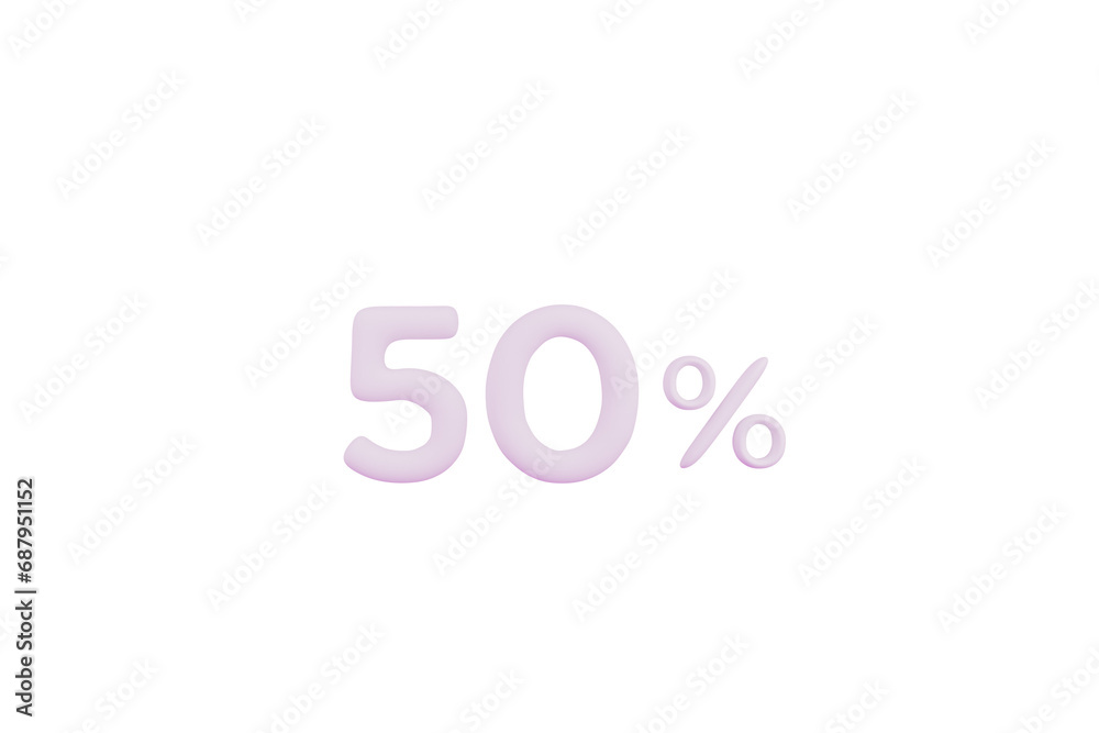 sale, market, Christmas, percent, 50%, 3D