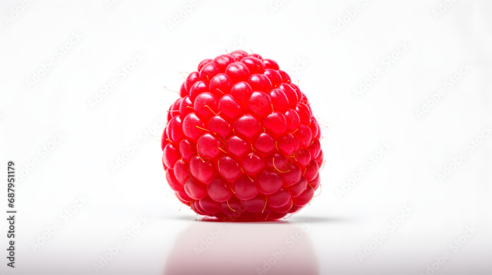 raspberry on white background raspberry on white background