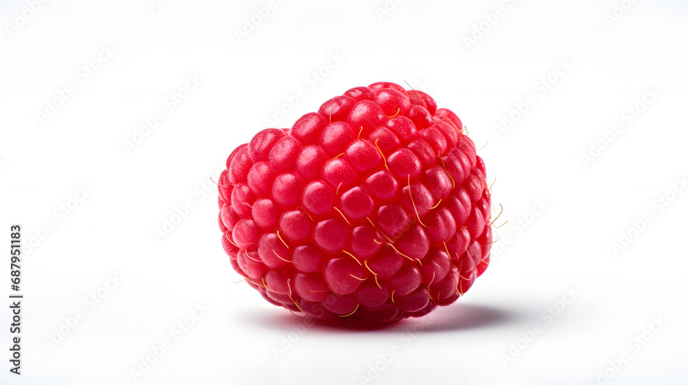 raspberry on white background raspberry on white background