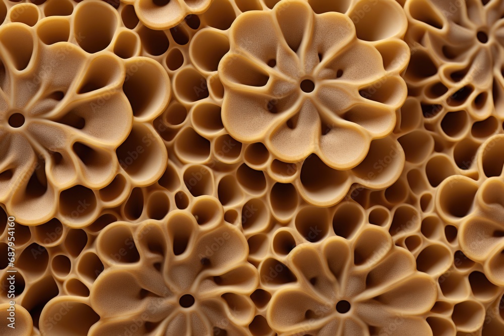 A close-up view of a bunch of pasta. Perfect for food blogs, restaurant menus, or cooking websites