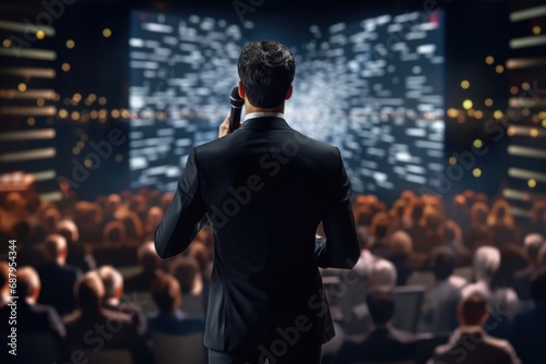 A man in a suit talking on a cell phone. Suitable for business, communication, and technology concepts