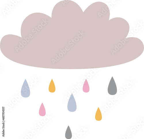 Rainy Cloud Icon