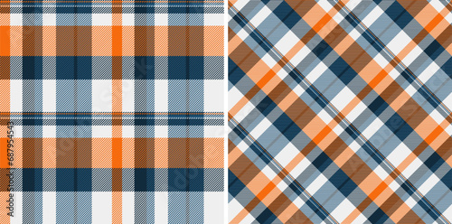 Fabric background vector of check seamless tartan with a texture pattern plaid textile.