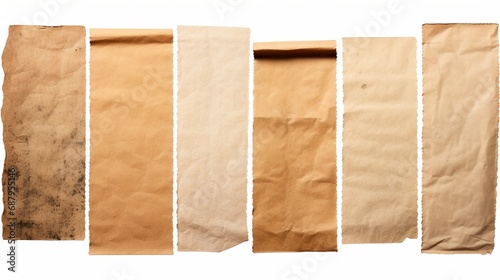 brown paper bag. generative ai photo