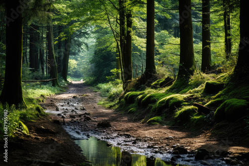 Tranquil Forest Bathing Retreat Amidst Serene Trees