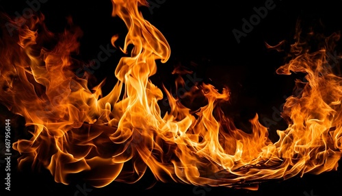 fire flames on black background blaze fire flame texture for background