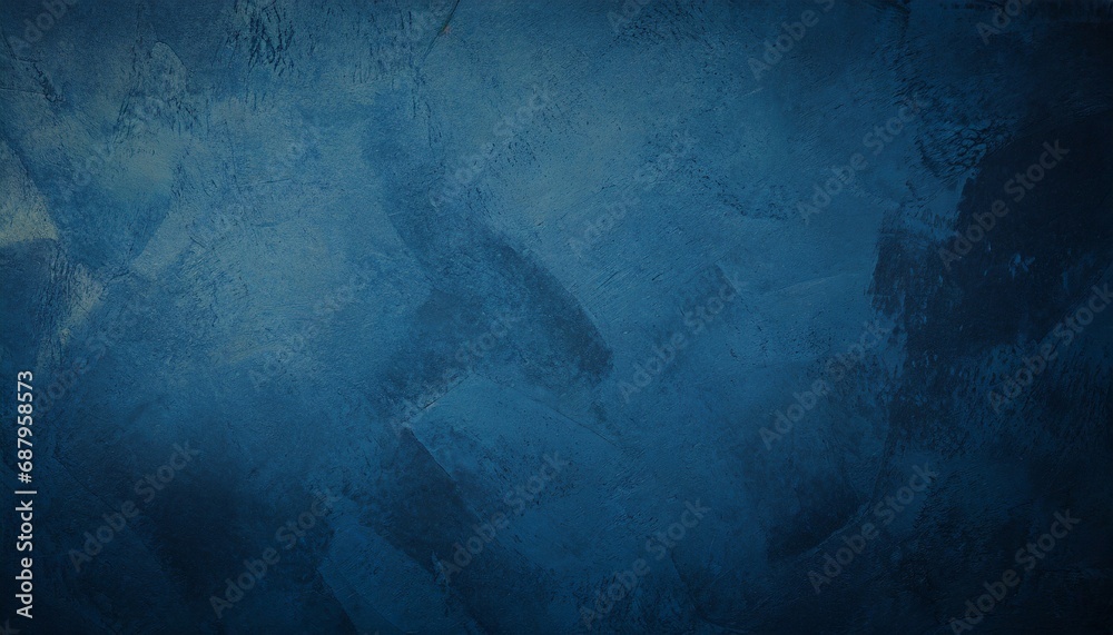 abstract grunge decorative relief navy blue background - obrazy, fototapety, plakaty 