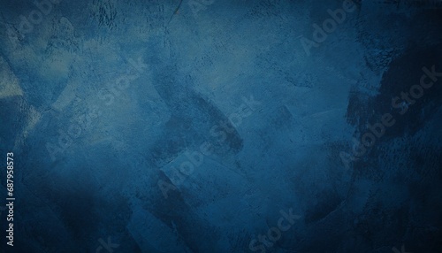 abstract grunge decorative relief navy blue background photo