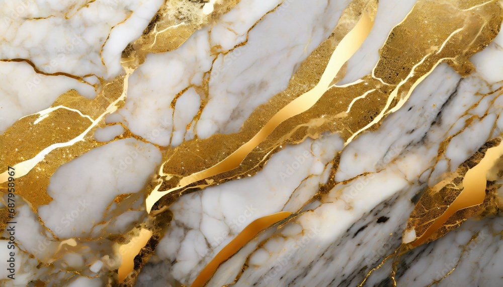 luxury white gold marble texture background design generative ai