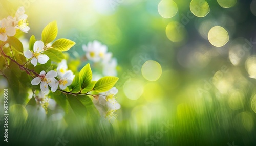 spring fresh blurred bokeh background