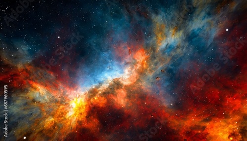 outer space background dark cosmic void with stars interstellar medium dust and gas astronomy wallpaper