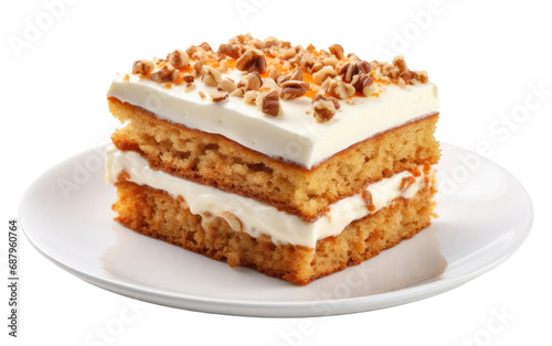 Carrot Cake Delight On Transparent PNG