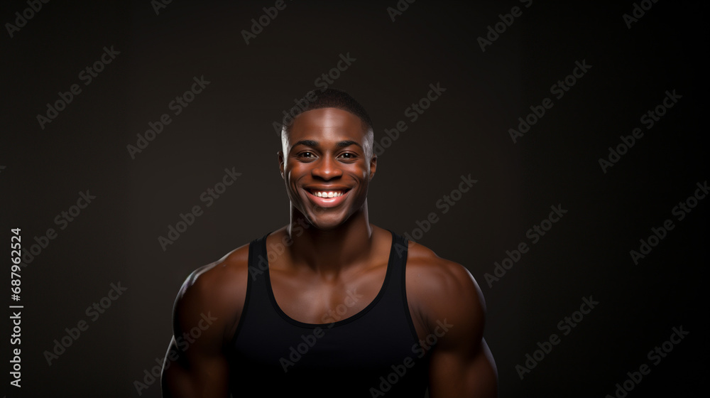 Fototapeta premium Man bodybuilder. Fitness model.