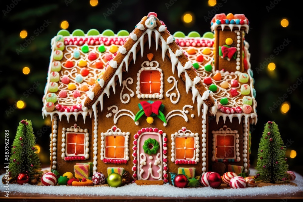 house made of candies and gingerbread