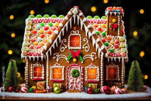 house made of candies and gingerbread