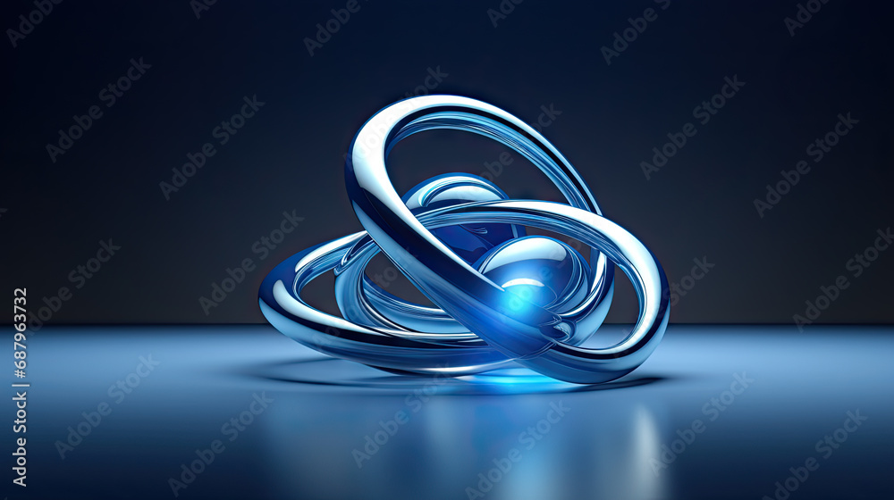 The background formed by blue curves. The background formed by blue curves.