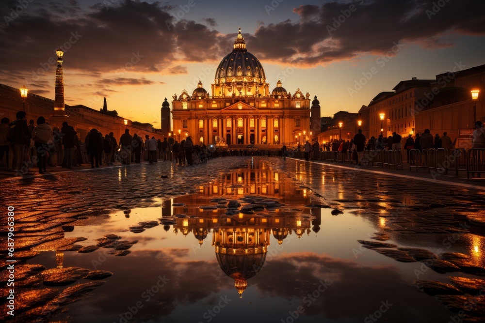 St. Peter's Basilica in Vatican City, Generative AI