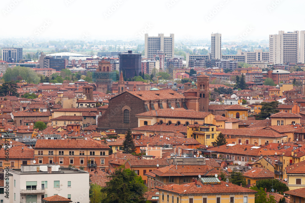 Naklejka premium Aerial view of Santa Lucia in Bologna