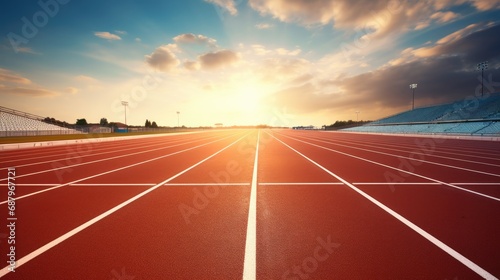 Athletic track photo