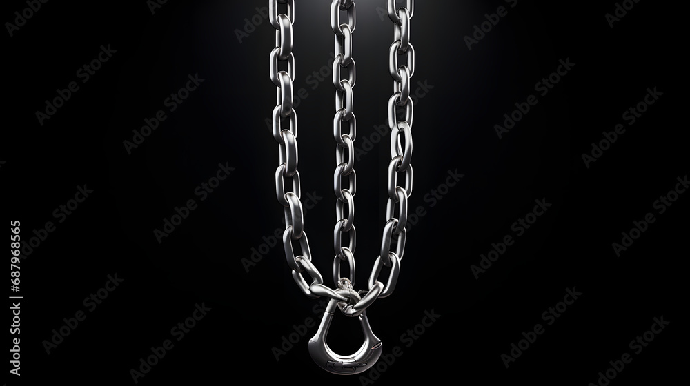 chain isolated on black background chain isolated on black background