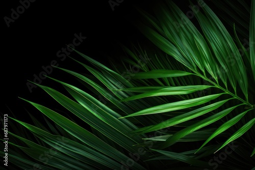 palm tree leaf background © nataliya_ua