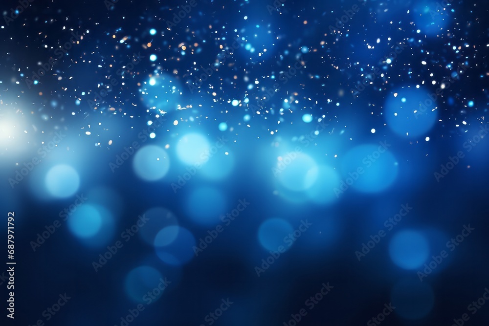 Blue glow particle abstract bokeh background Blue glow particle abstract bokeh background