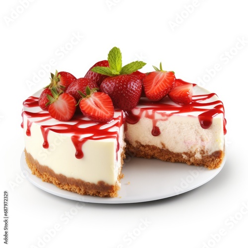 Strawberry Cheesecake with a Missing Slice